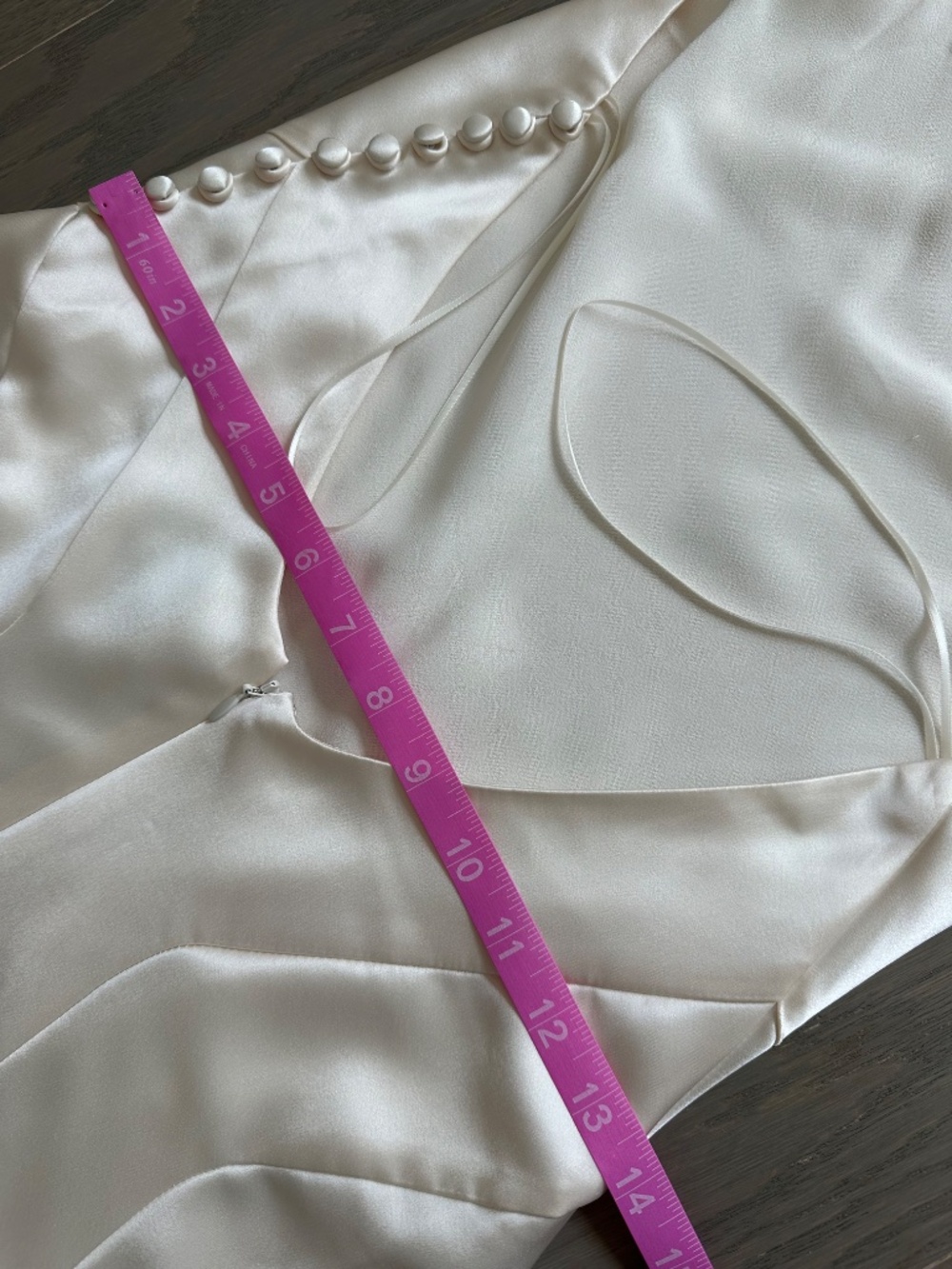 Reformation ROY Satin Wedding Dress Halter Gown Fior Di Latte Ivory With Tags 0 - Picture 10 of 10